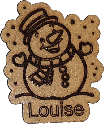 Magnet - Bonhomme de neige personnalisable